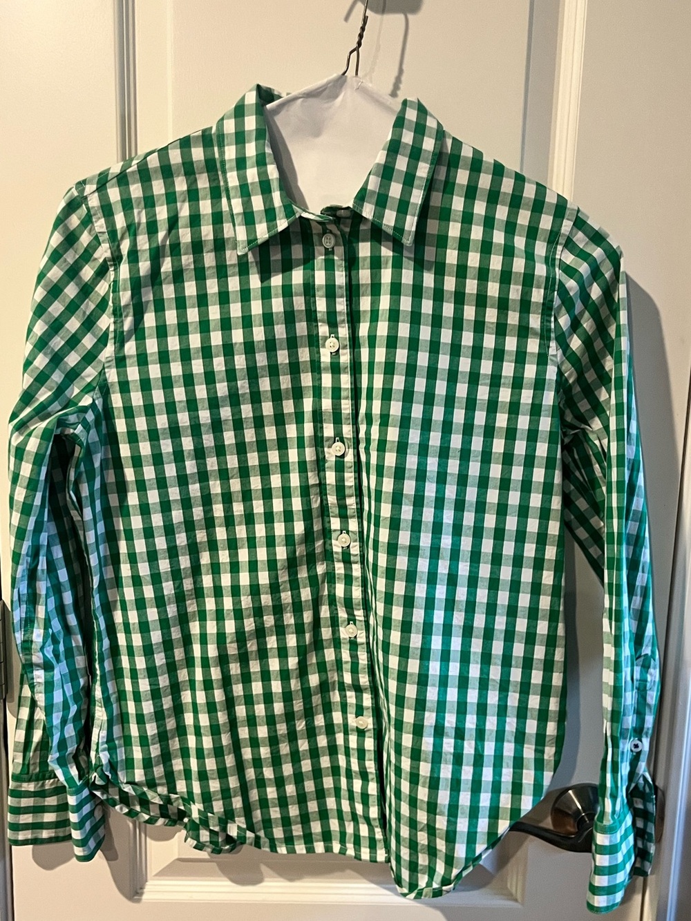 J.Crew gingham slim fit button down shirt